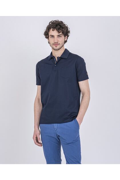 Men's Knitted Poloshirt C.wCotton