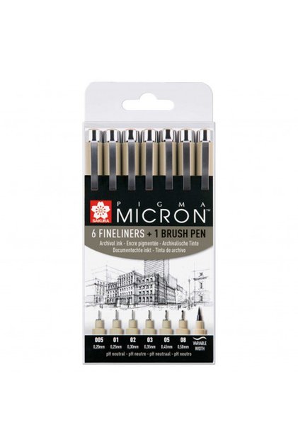 Pıgma Micron Technical Drawing Pen Set of 6
