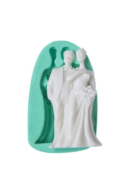 Buketli Gelin Ve Damat Silikon Kalıp