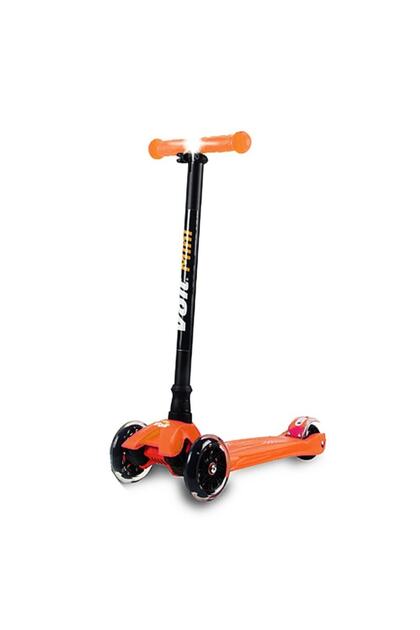 Mini Led Işıklı 3 Teker Scooter -Turuncu-new