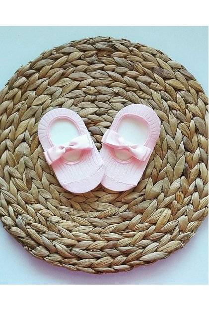 Baby Girl Pink Ballerinas with Satin Bow