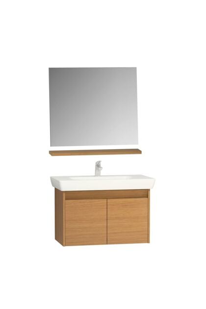 VitrA Step 85 cm Teak Renk Set Banyo Dolabı - Fiyatı, Yorumları