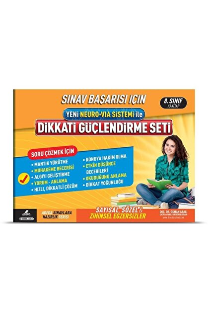 ゆう様　14本セット Adeda Yayınları Dikkati Güçlendirme Seti 8. Sınıf 14 Yaş - Fiyatı