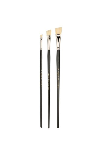 Seria 258A Perie cu tăiere laterală cu peri naturali Nr.: 5/8-1/2-1/4 (Set de 3)