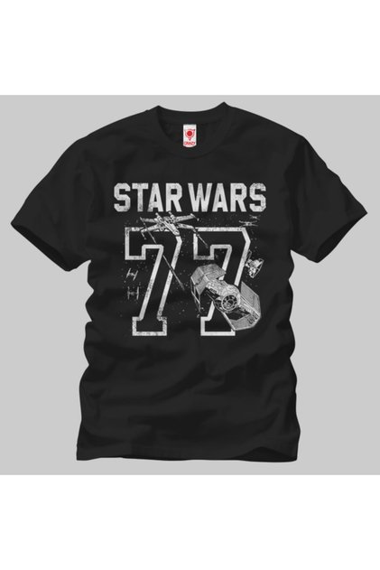 تي شيرت رجالي بطبعة رياضية من Star Wars: 77