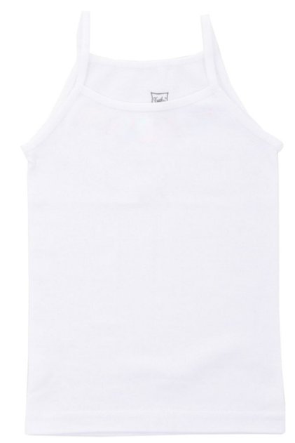 Girl's White Undershirt with Rope Straps, Pack of 6