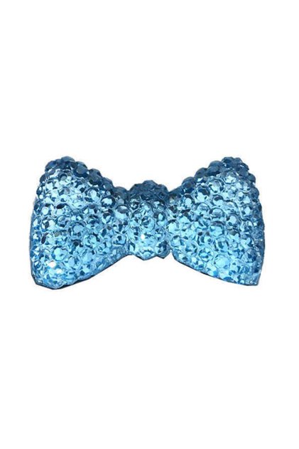 50 Pieces of Bow Tie Acrylic Blue (2 Cm * 1.2 Cm)