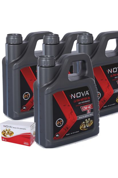 Nova 10w-40 4 Litre Motor Yağı Benzin, Lpg, Dizel (4 Adet) - 1