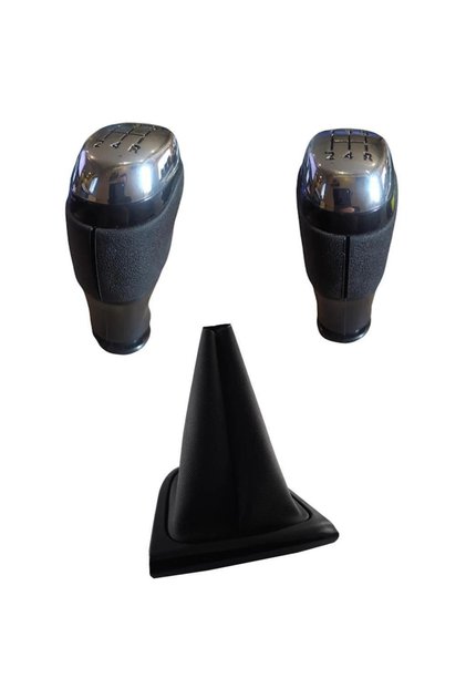 Renault Clio 4 Compatible Gear Shift Knob and Gaiter Black Lower Framed Set