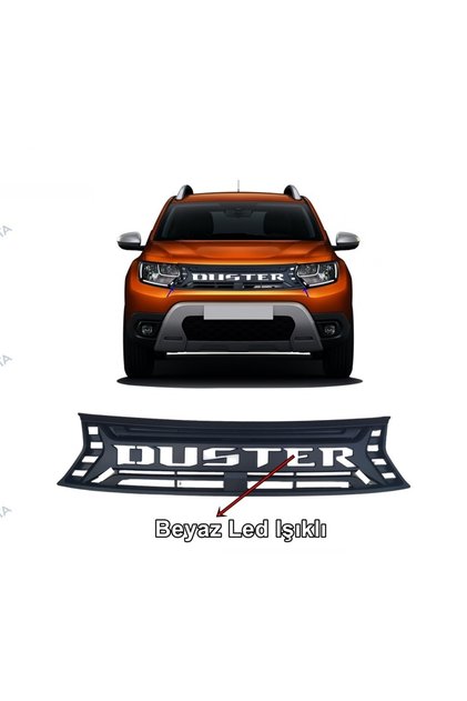 Dacia Duster Beyaz Ledli Işıklı Panjur 2018-2023 Arası Uyumlu