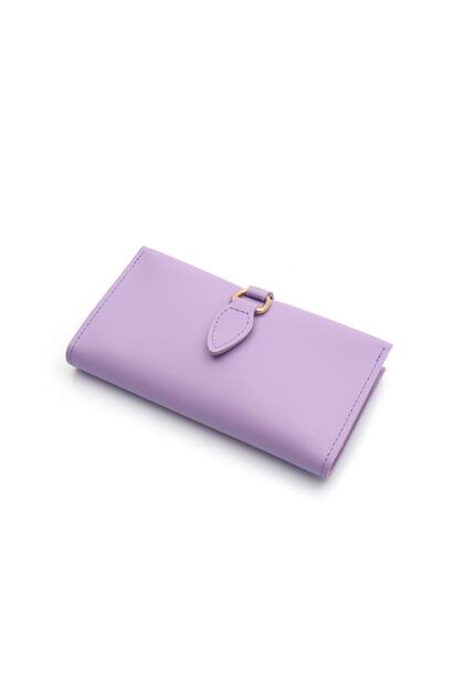 Wallet Soft Leather Buckle Lilac Women's Wallet Accessory