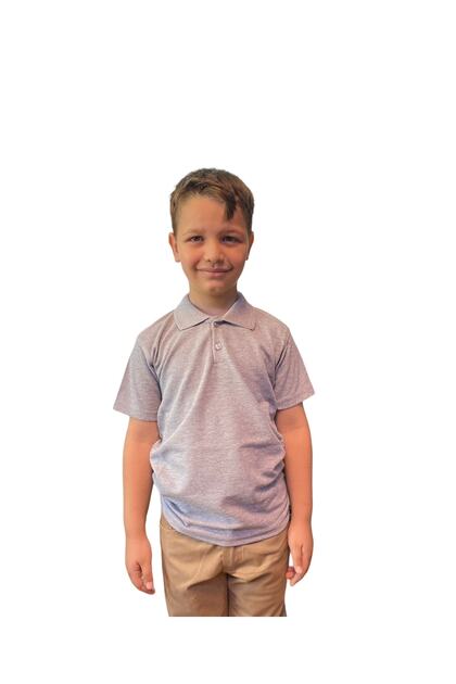 Unisex Children's Polo Neck Short Sleeve School T-shirt
