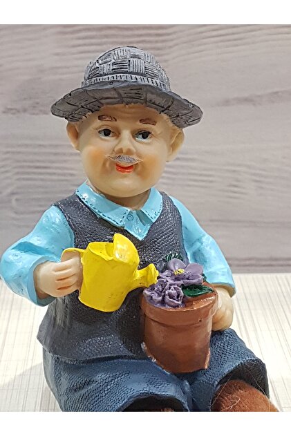 Firuze Hediyelik Ayakları Sallanan Çiftçi Dede Nine Biblo - Fiyatı