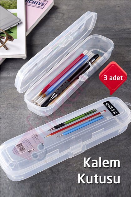 3 Adet Multix Kalem Kutusu - Kalemlik