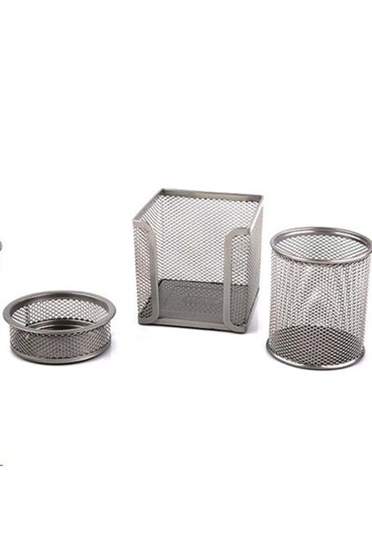 Metal Table Set - 3 Piece Table Set Silver