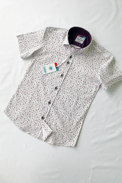 Little Floral Short Sleeve Children's Shirt
