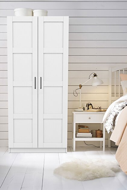 DEKOREX Mnt211 Beyaz 2 Kapaklı Gardırop - Fiyatı, Yorumları