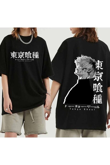 Anime Tokyo Ghoul Çift Taraflı Baskılı Tişört