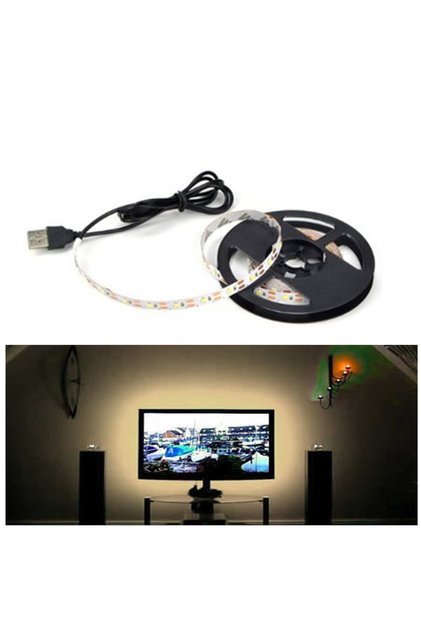 1 Metre Günışığı Tv Arkası Led Aydınlatma 5v Usb Şerit Led Işık Günışığı Renk