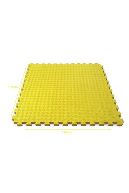 13 Mm Kalınlık 100cm X 100cm Eva Spor Matı Sarı Tatami