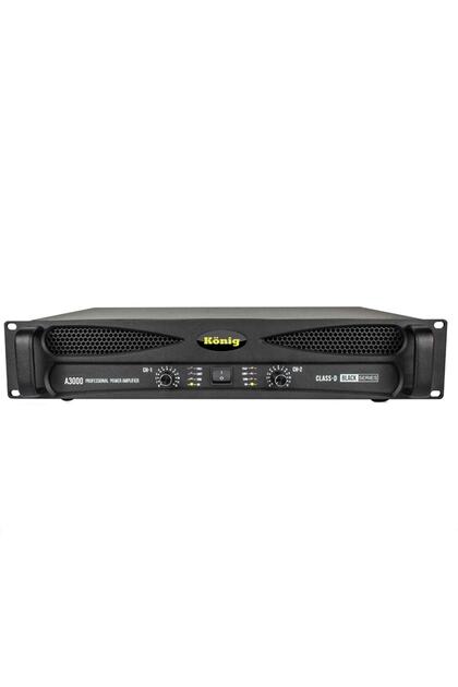 König A-3000/s 4 Ohm 2x1350w Uyumlu Black Seri Power Anfi