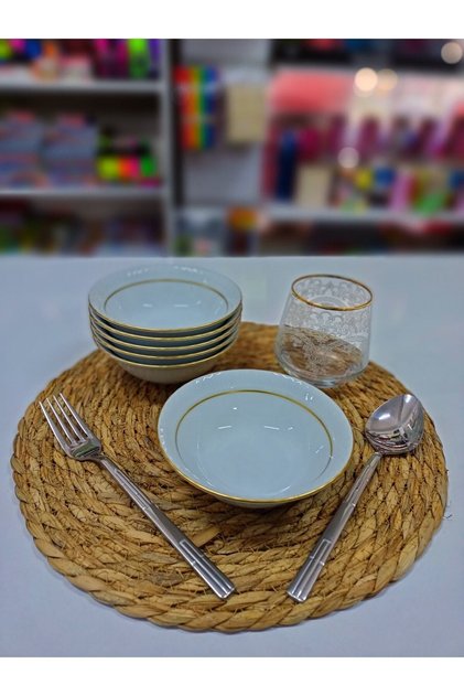 Yaldızlı Kase 6 Lı 13,5 Cm