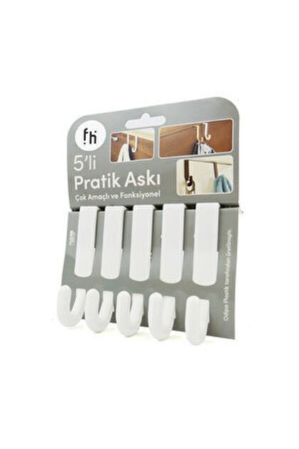 Frater 5'li Pratik Askı Beyaz