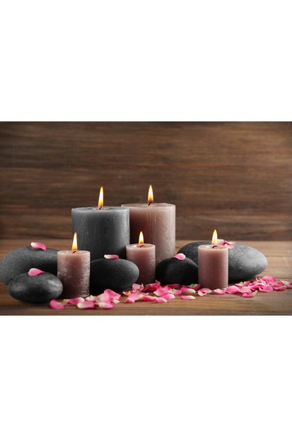 Purple Candle Table