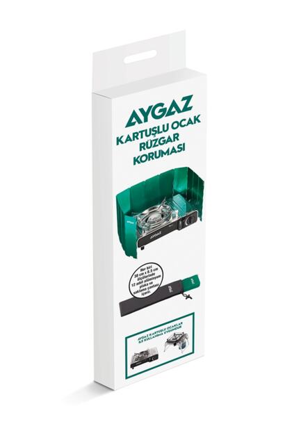 Ms-2500 Bs Çantalı Portatif Ocak+ Kartuşlu Ocak Rüzgar Koruması - Yeşil