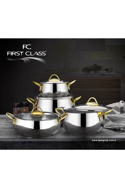 First Class 8 Parça Delux Tencere Seti Gold - Fiyatı, Yorumları