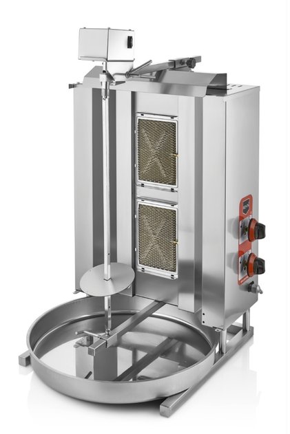 Tüplü Döner Makinası Ocağı Çift Radyanlı Üstten Motor