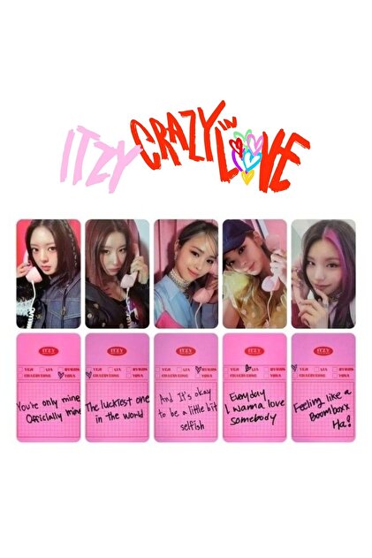 Kpop Dünyasi Itzy '' Crazy In Love '' Albüm Kart Seti - Fiyatı