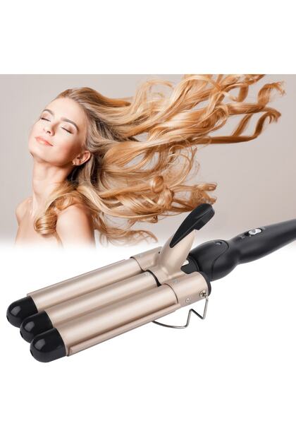 Professional Ceramic Wag Water Wave Curling Iron 220 Degree 25 Mm Thick Curl