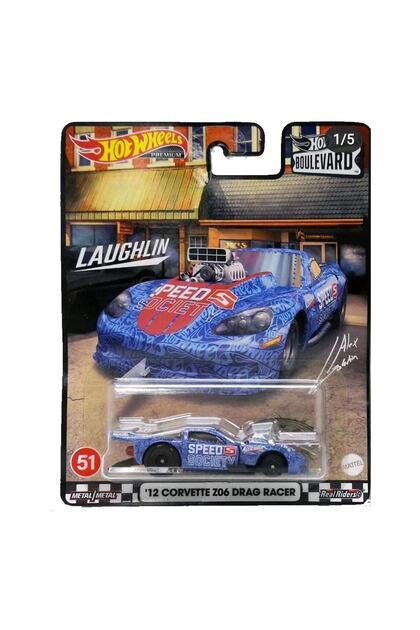 HOT WHEELS Premium Boulevard '12 Corvette Z06 Drag Racer