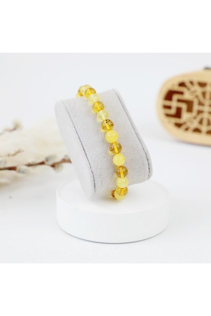 Certified Globe Cut Adult Certified Drop Amber Bracelet