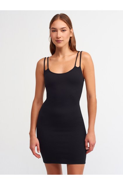 9140 Women's Strap Dress Black