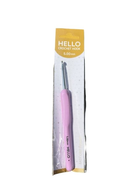 مقبض كروشيه من السيليكون الناعم Hello