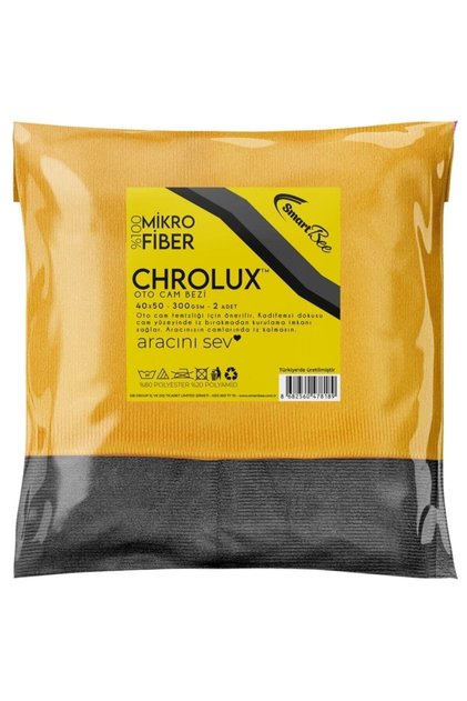 Chrolux 2’li Mikrofiber Kalın Oto Cam Bezi 40×50 300gsm