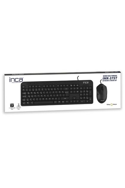 IMK-375T USB Q Trk Optic Mouse Siyah Standart Klavye - Mouse Set