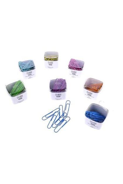1268 Paper Clip Giant Colored Cubbie Mixed Color (8 Boxes)