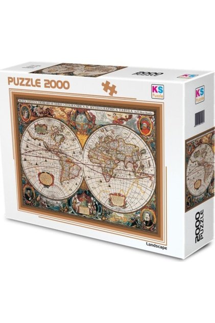 Puzzle Puzzle 2000 Pieces 17Th Centruy World Map