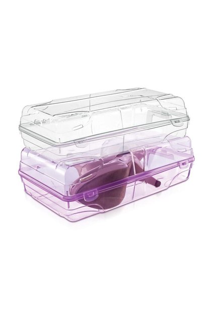 Transparent Women's Shoe Storage Box (10 Pieces)