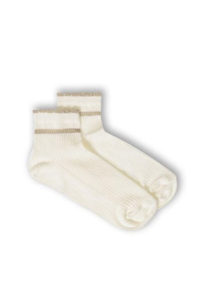 Ciorap 3'lü Kadın Simli Pikotlu Çorap 3441-a3 - 2