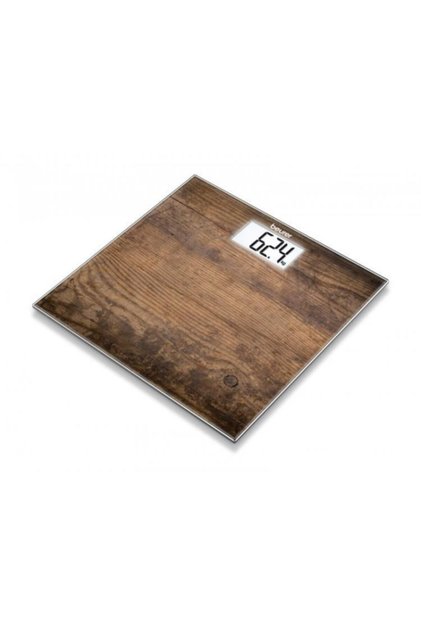 Gs 203 Wood Ahşap Desenli Kaliteli Baskül Tartı Alman Malı