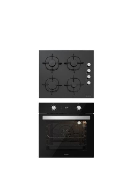 Siyah 2'li Ankastre Set (Cs5335b01+bo6504b01)