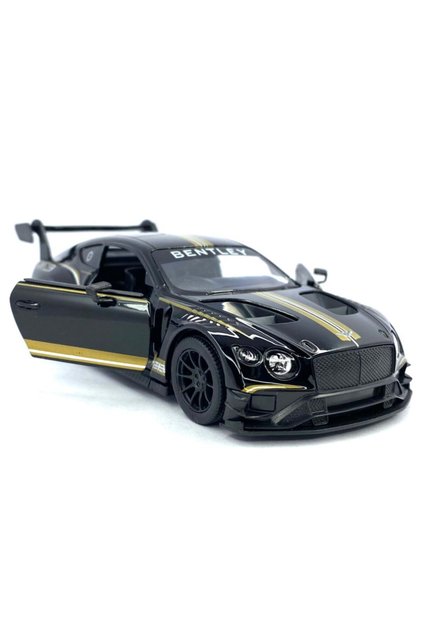 2018 Bentley Continental Gt3 - Çek Bırak 5inch. Lisanslı Model Araba, Oyuncak Araba 1:38
