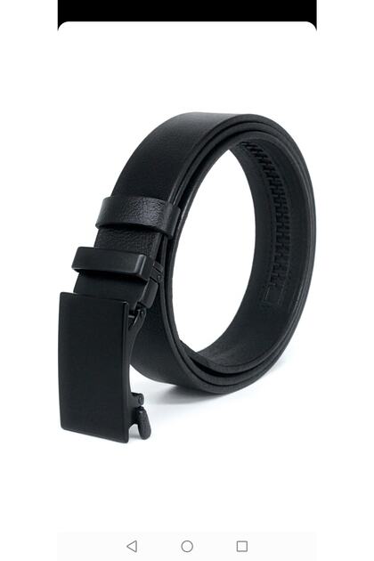 Buffalo Leather Automatic Buckle Men's Belt