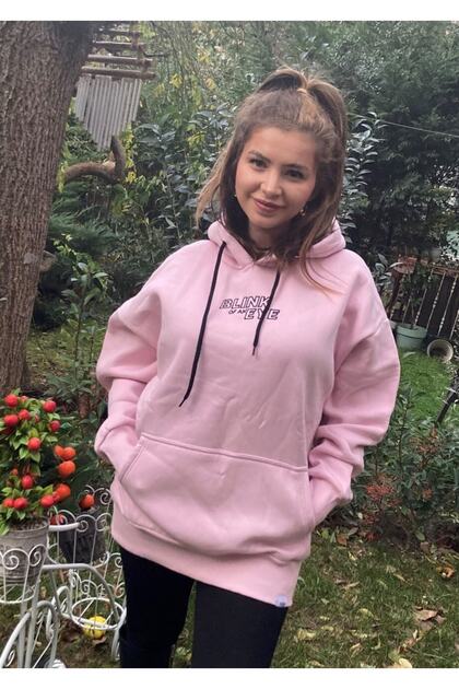 Back Printed Hooded Oversize Sweatshirt