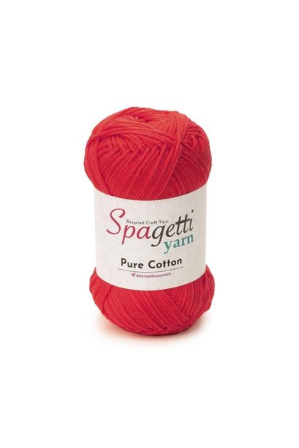 Pure Cotton Red Hand Knitting Yarn