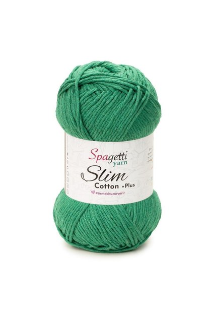 Slim Cotton Plus Benetton Green Hand Knitting Yarn